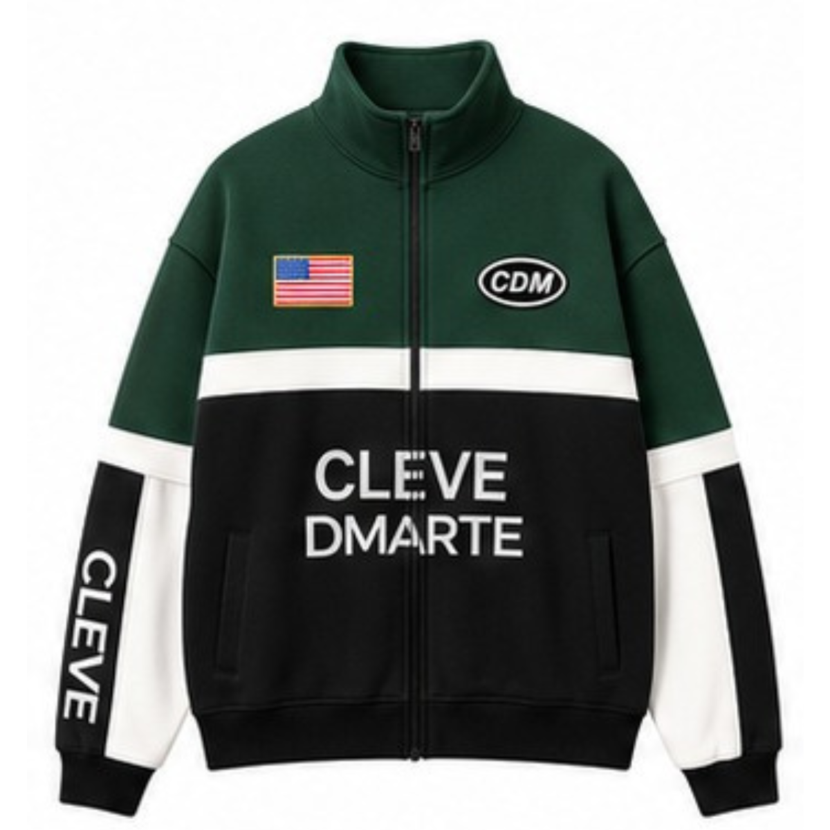 1 CDM Cleve Dmarte Colorblock Zip Jacket - Image 1