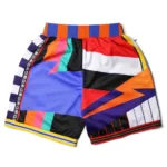 Wholesale Embroidery Polyester Sublimation Vintage Design Retro Stitch Sweat Pants Gym Short Men's Custom Basketball Mesh Shorts Wear Uniform - Image 2