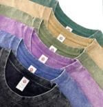 Wholesale Guangzhou Clothes 230g Custom Vintage Wash Heavyweight Pure Cotton Tee Custom Wear