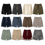 Men’s Premium Cotton Drawstring Casual Shorts Vintage Washed Summer Wear