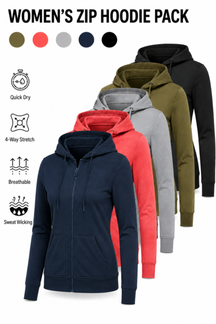 Custom Women’s Zip Hoodies